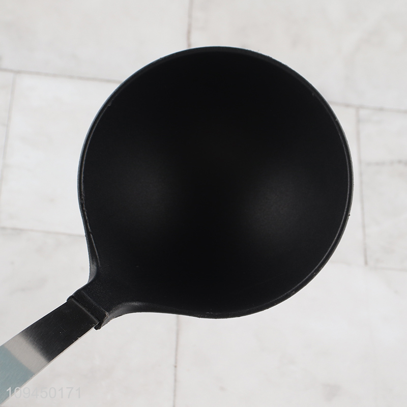 Good price black nylon soup spoon with long handle
