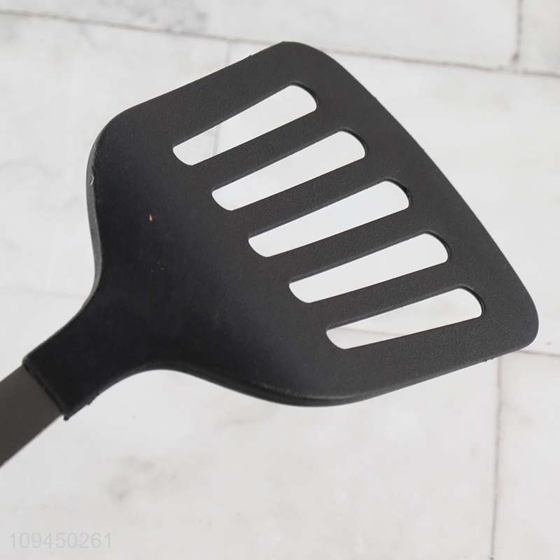 Best selling black nylon slotted spatula for cooking