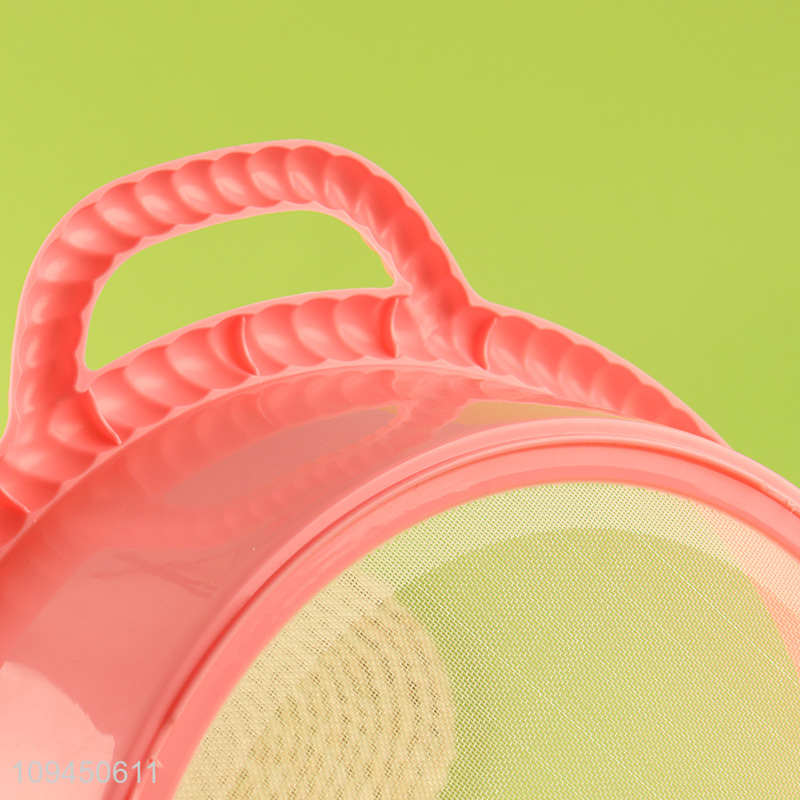 Low price kitchen colander drain basket with handle
