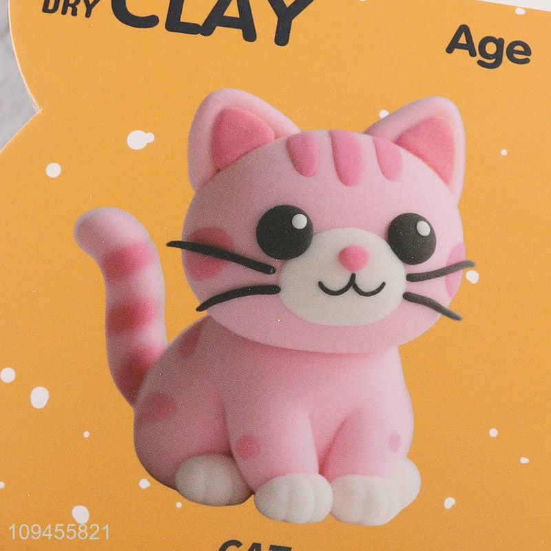 Popular products cat air dry craft clay toys