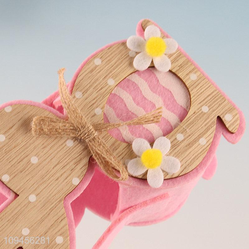 Top selling mini bunny felt tote basket