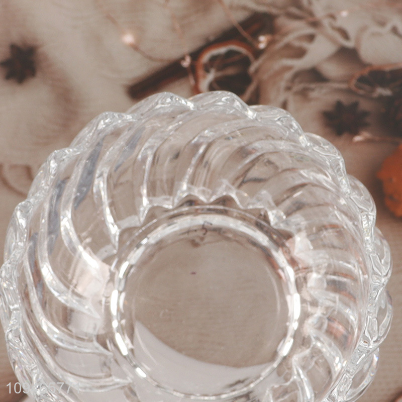 Good quality glass clear dessert bowl for sale