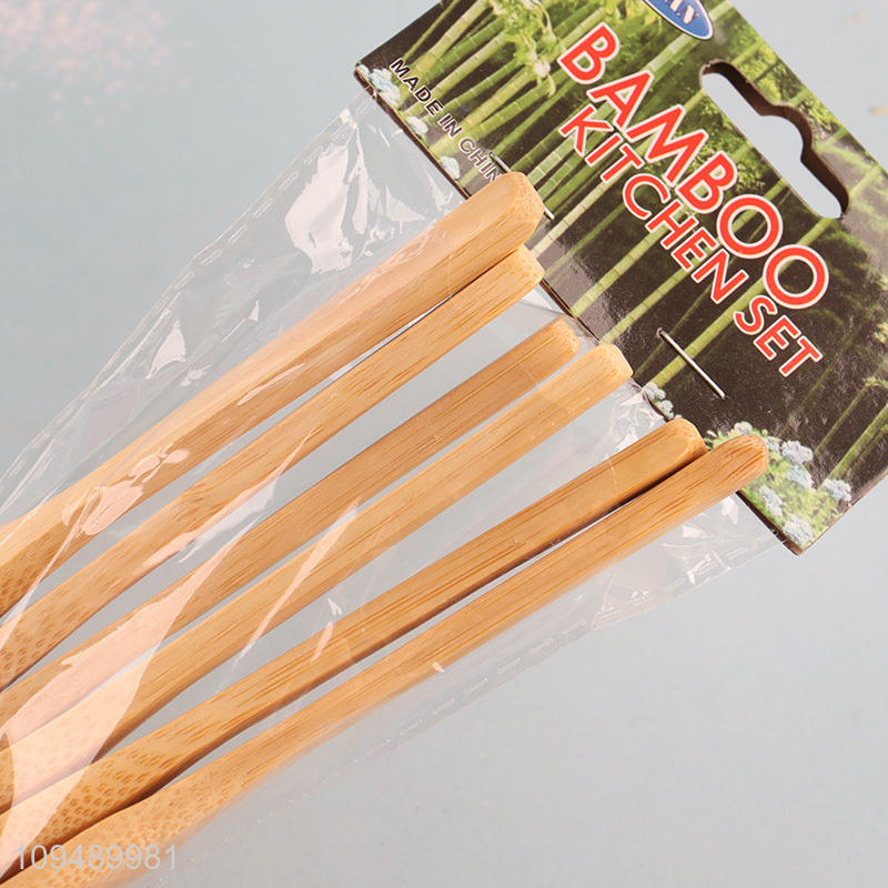 China products 6pcs bamboo cutlery spoon set