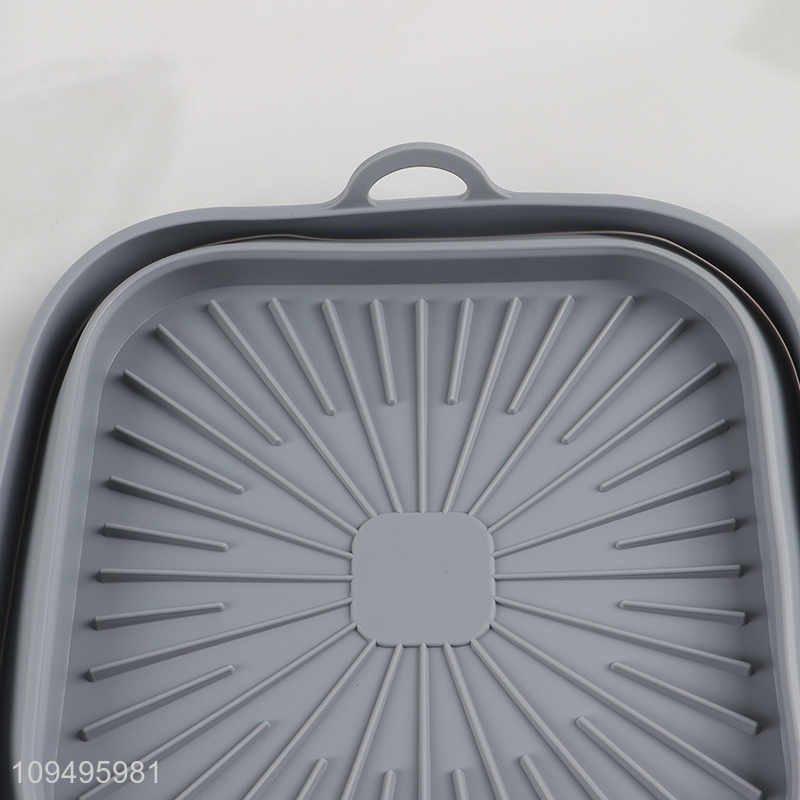 Top products foldable silicone air fryer baking pan