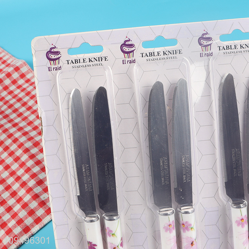 China wholesale 12pcs stainless steel dinner knife set