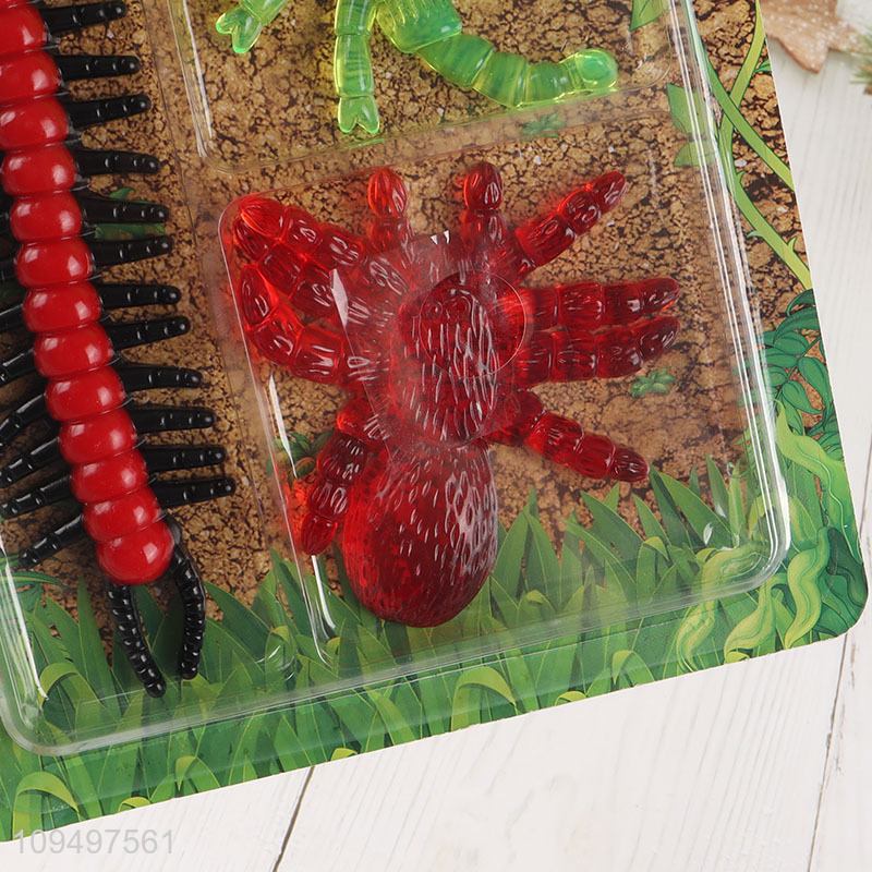 Wholesale soft stretchy insect squishy toy set