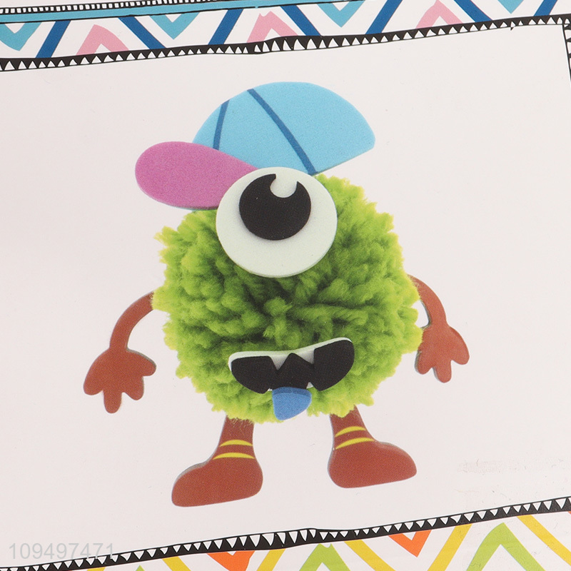 Low price monster series diy pom pom kit toys