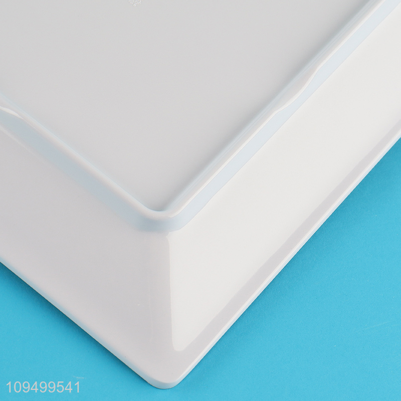 Low price square flat plate melamine plate