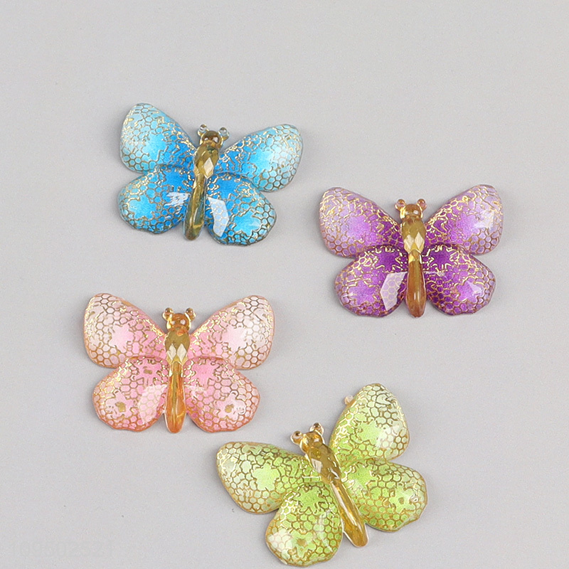Factory price butterfly shape diy patch sticker toy