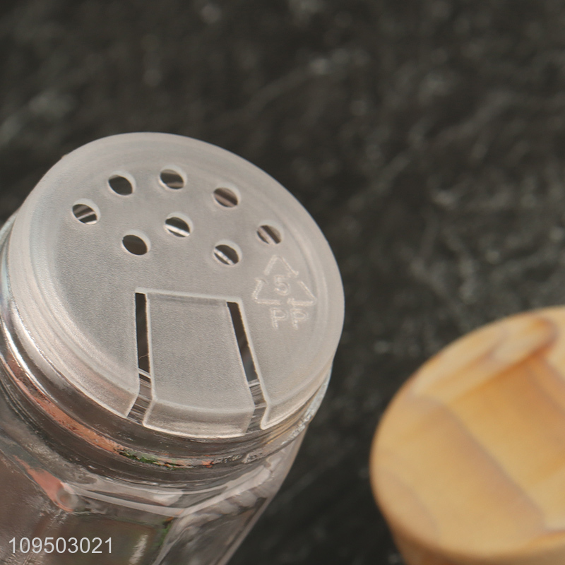 China factory clear glass condiment bottle for kitchen