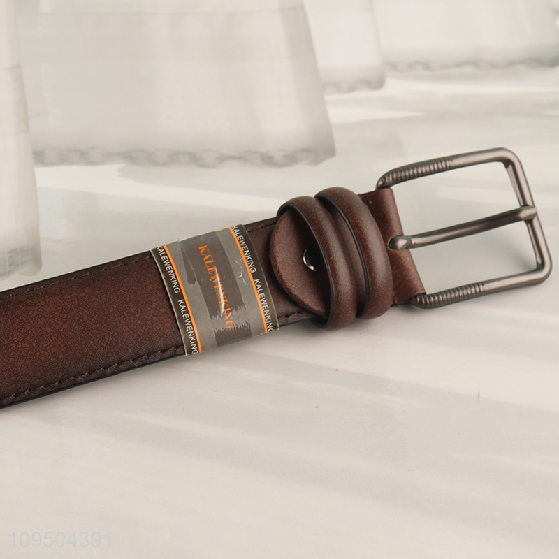 Top quality leather buckle belt for fashion accessories