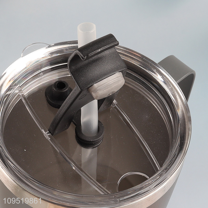 Good price stainless steel water cup with straw