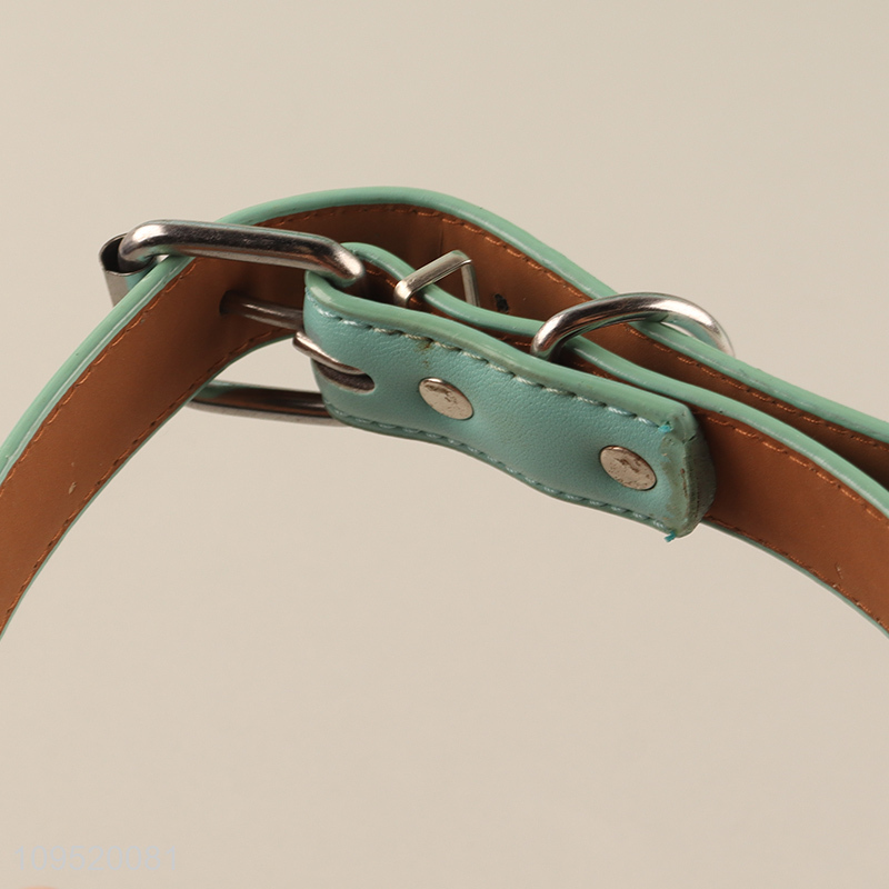 China factory washable pu leather dog collar