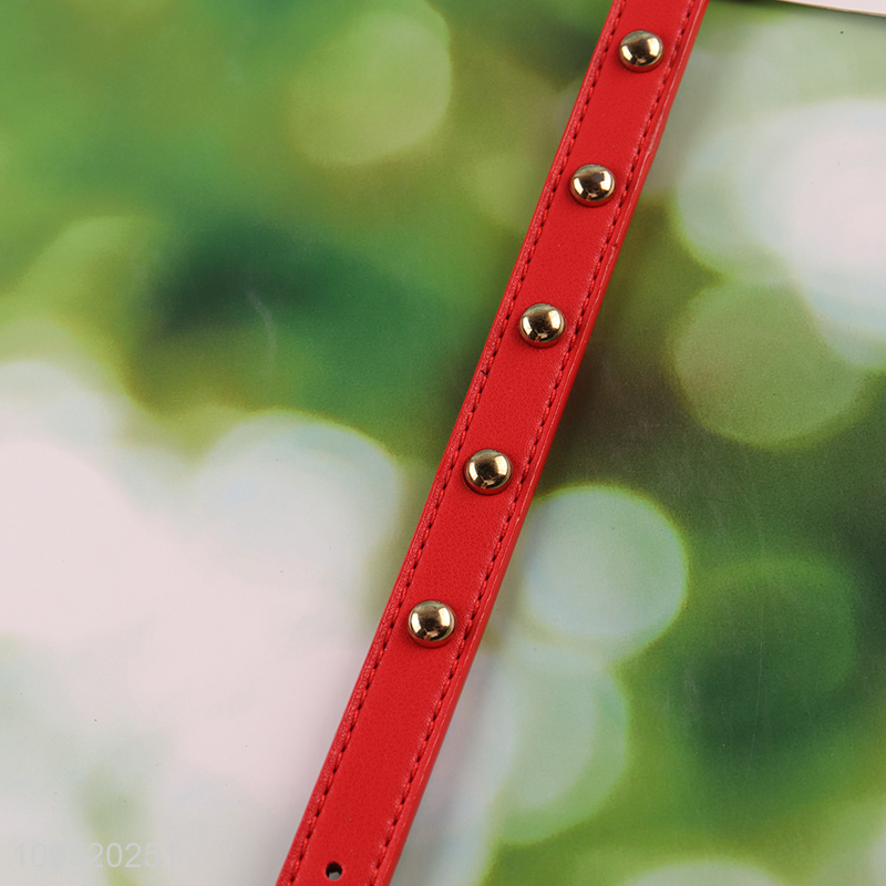 Hot items pu leather pet walking collar