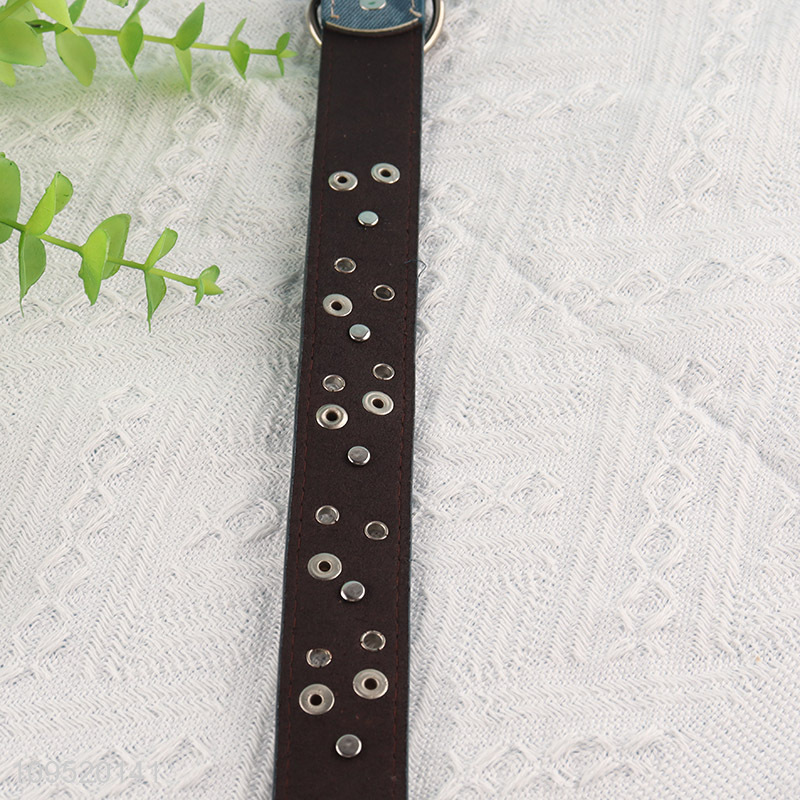 Top quality eco-friendly soft pu pet collar