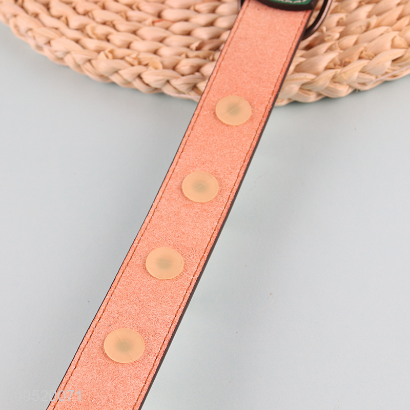 Latest products lightweight pu pet collar for sale