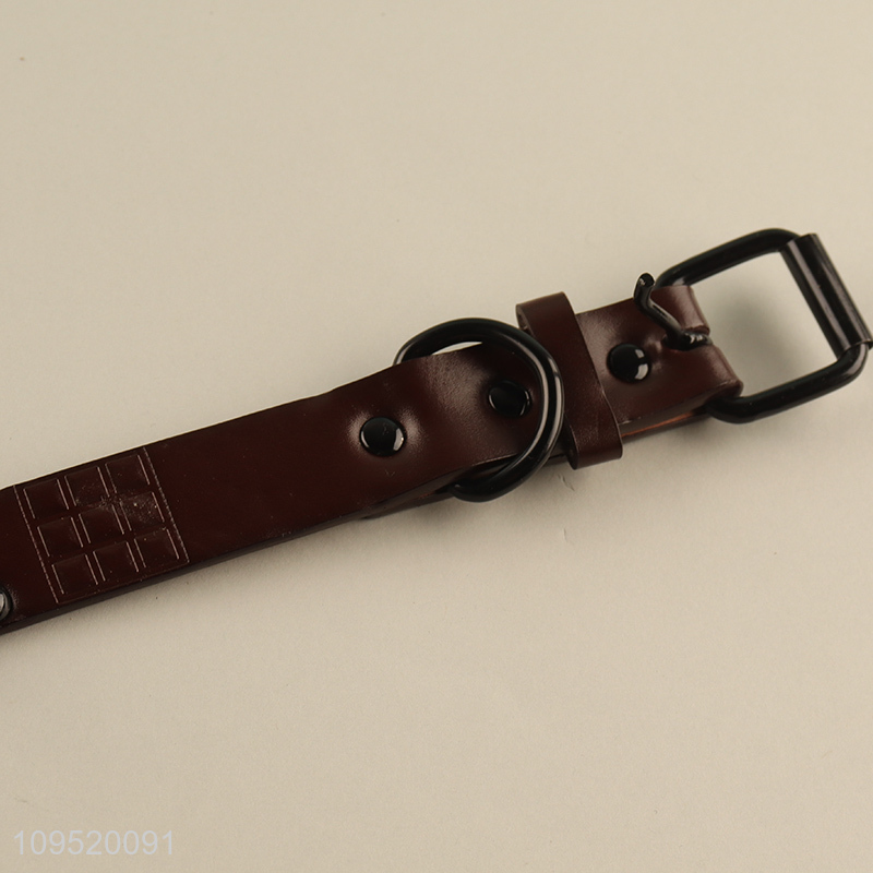 China wholesale pu pet collar for outdoor
