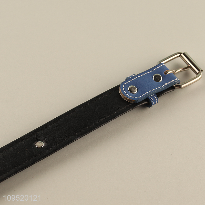 Wholesale waterproof pu dog collar with buckle