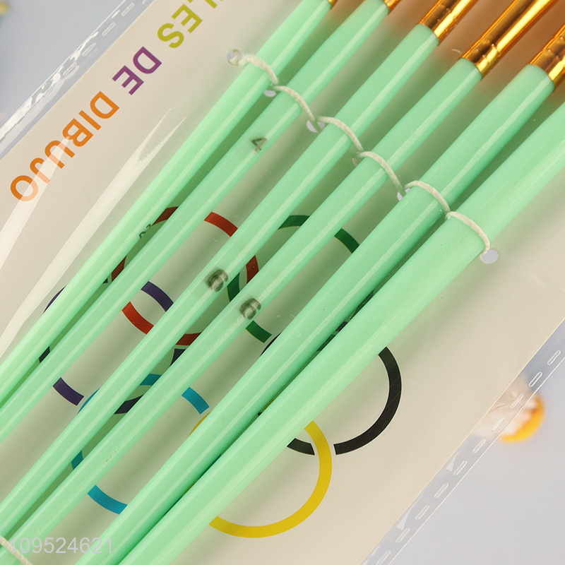 China factory 6pcs art painting brush kit