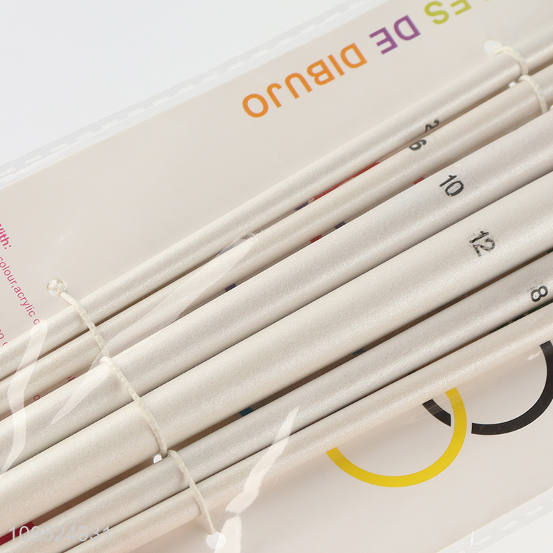 China wholesale 6pcs professional art painting brush kit