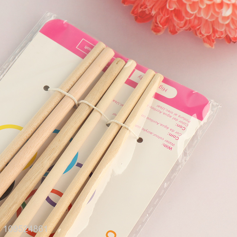 China wholesale washable 6pcs art painting brush kit