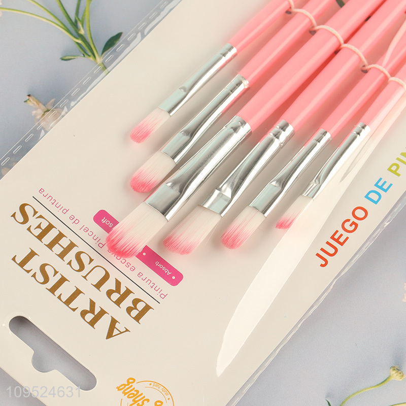 China wholesale 6pcs art painting brush kit