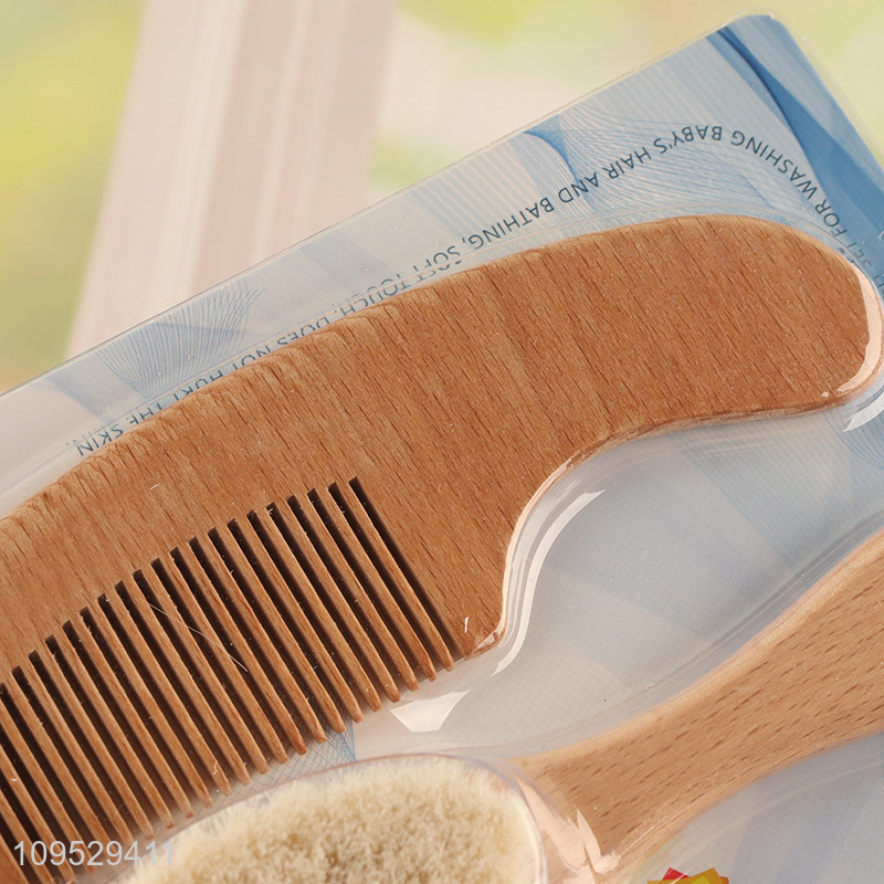 Popular Hair Comb And Soft Bristle Brush Set