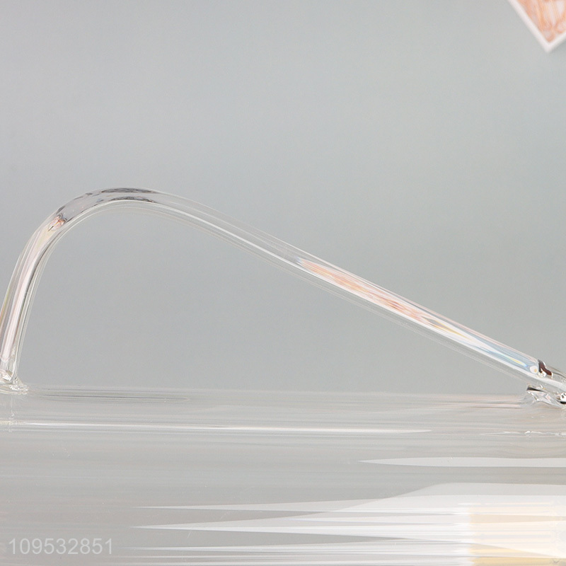 Best quality glass water mug with handle