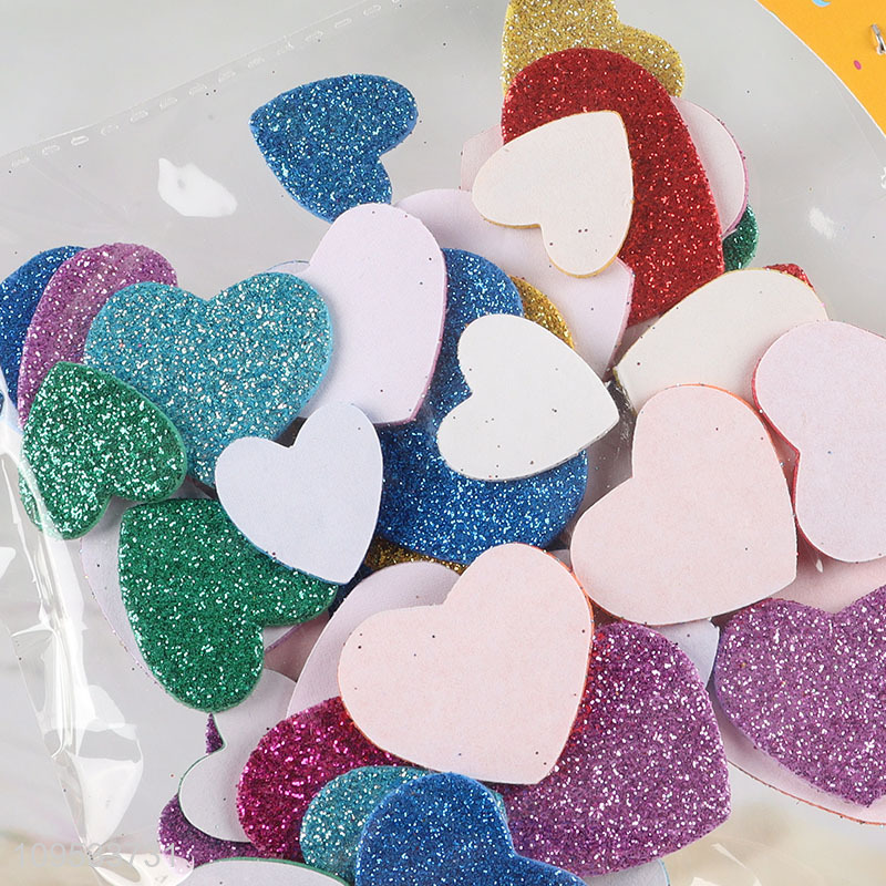 China products colorful heart eva self-adhesive sticker