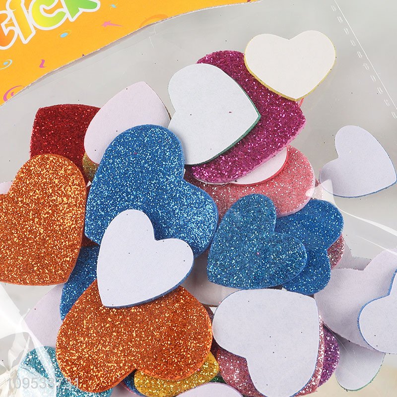 China products colorful heart eva self-adhesive sticker