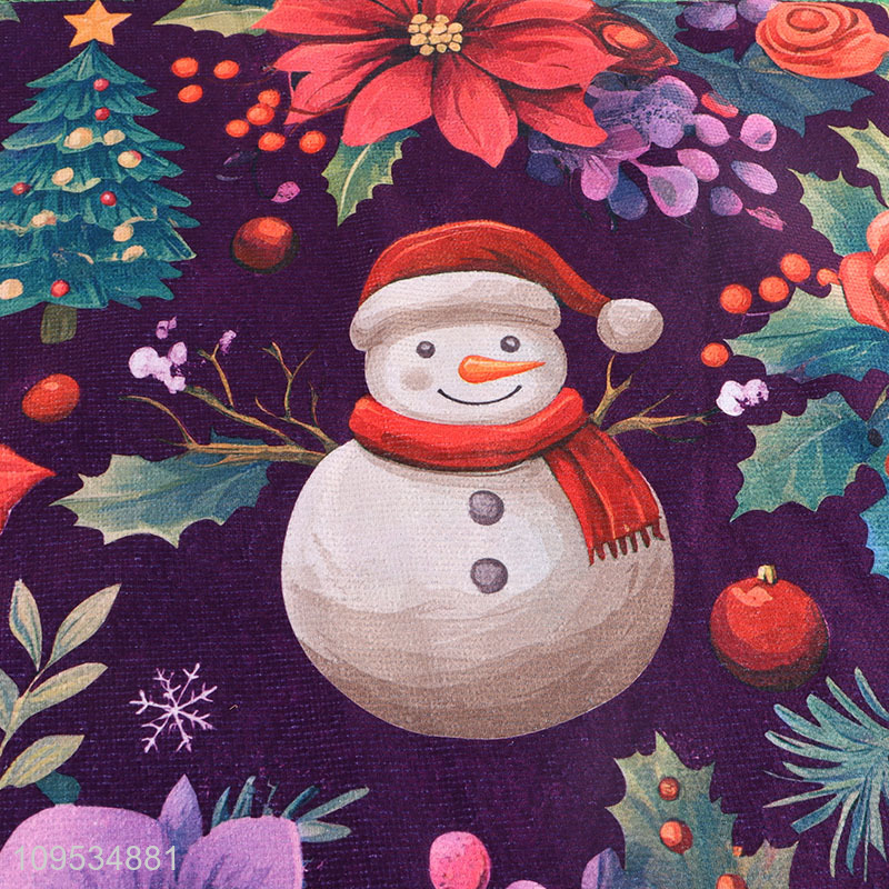 China factory snowman printed polyester towel for sale
