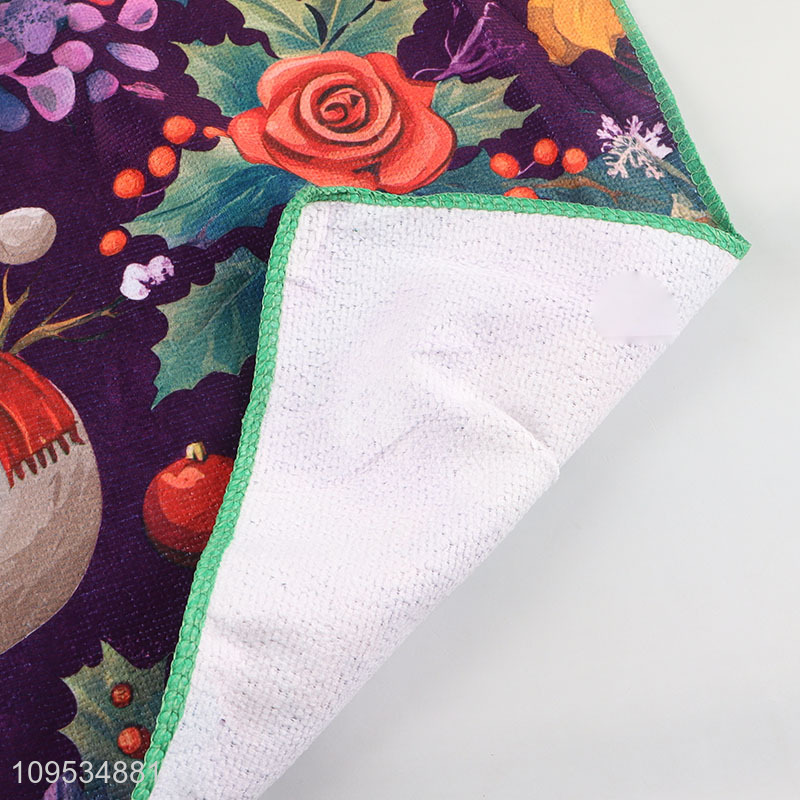 China factory snowman printed polyester towel for sale