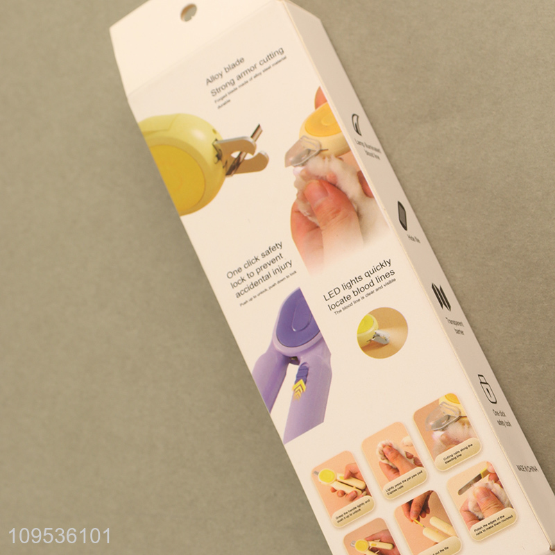 Good sale pet led nail clipper wholesale