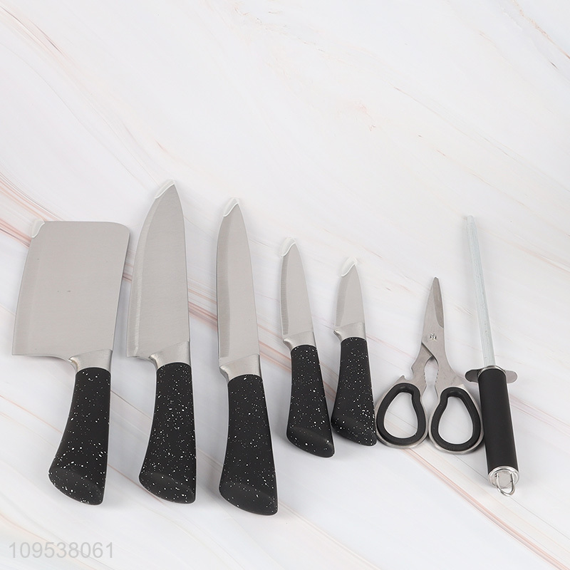 Fashion 8 Pieces Kitchen Knife Set With Knife Block For Gift