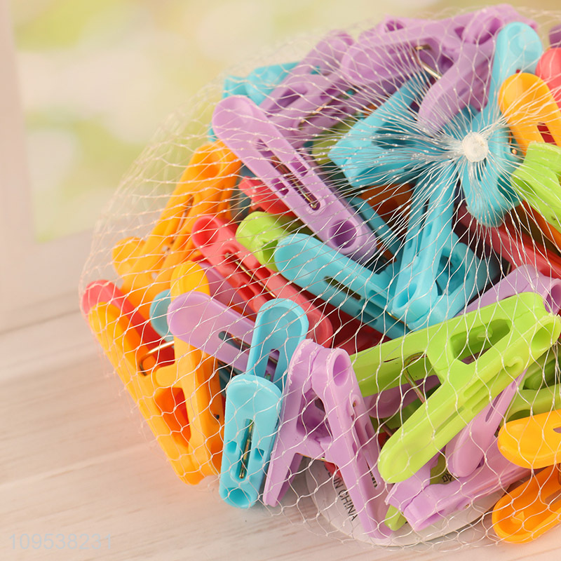 Wholesale colorful 50pcs plastic clothes pegs