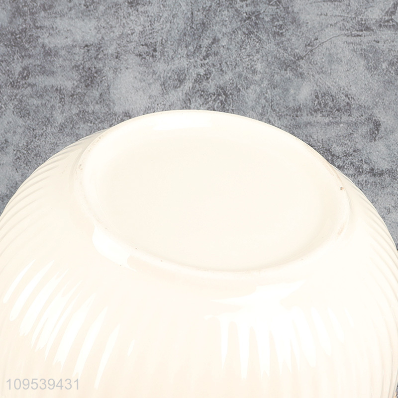 Low price round white ceramic tableware bowl