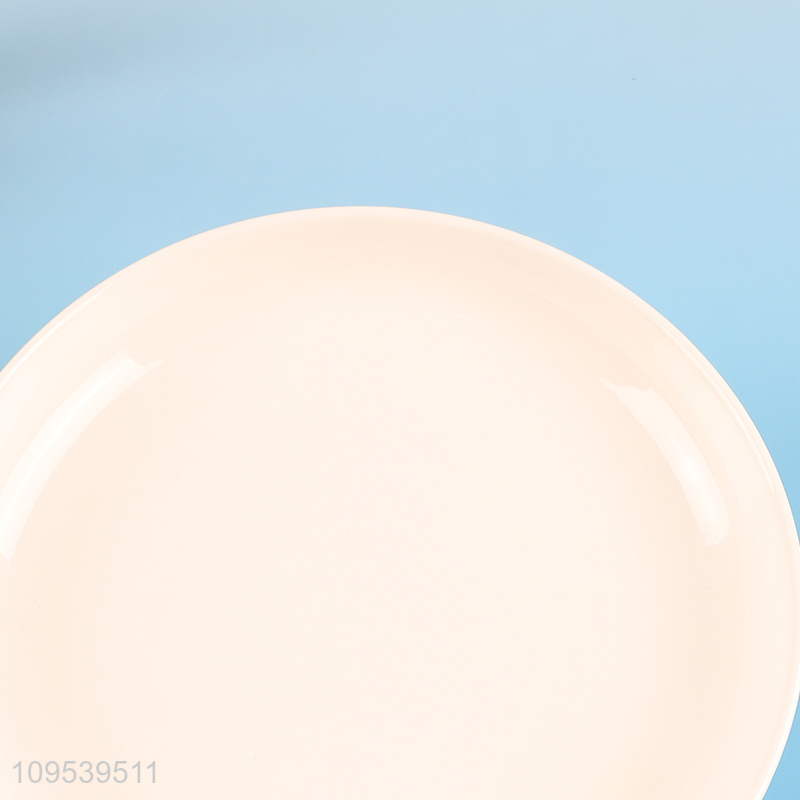 New arrival round white ceramic tableware plate