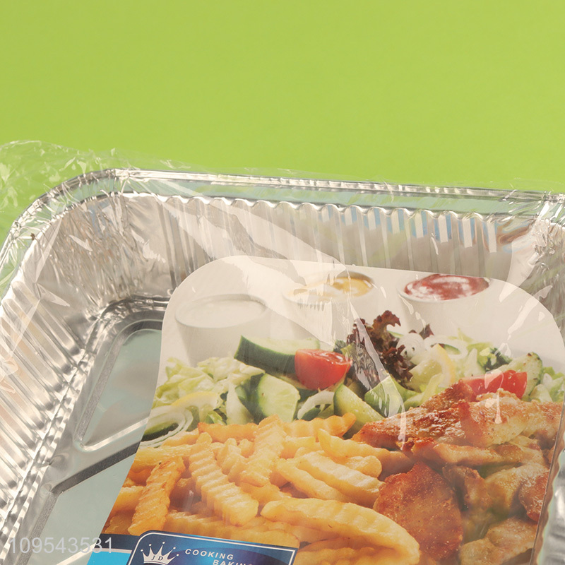 Latest products   rectangle disposable aluminum foil baking tray