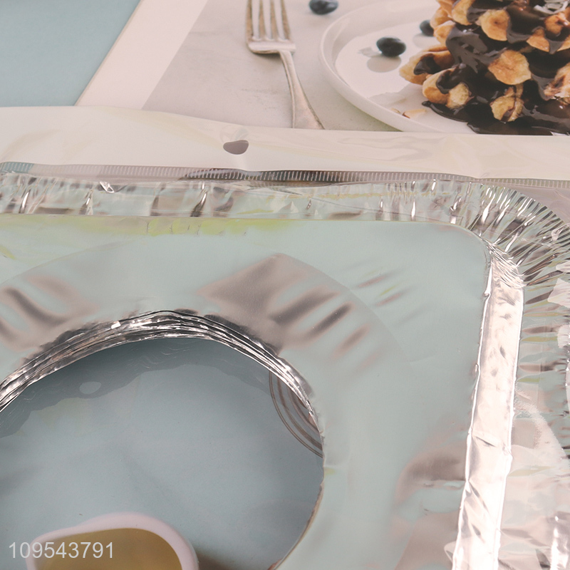 Best quality square aluminum foil gas burner liner