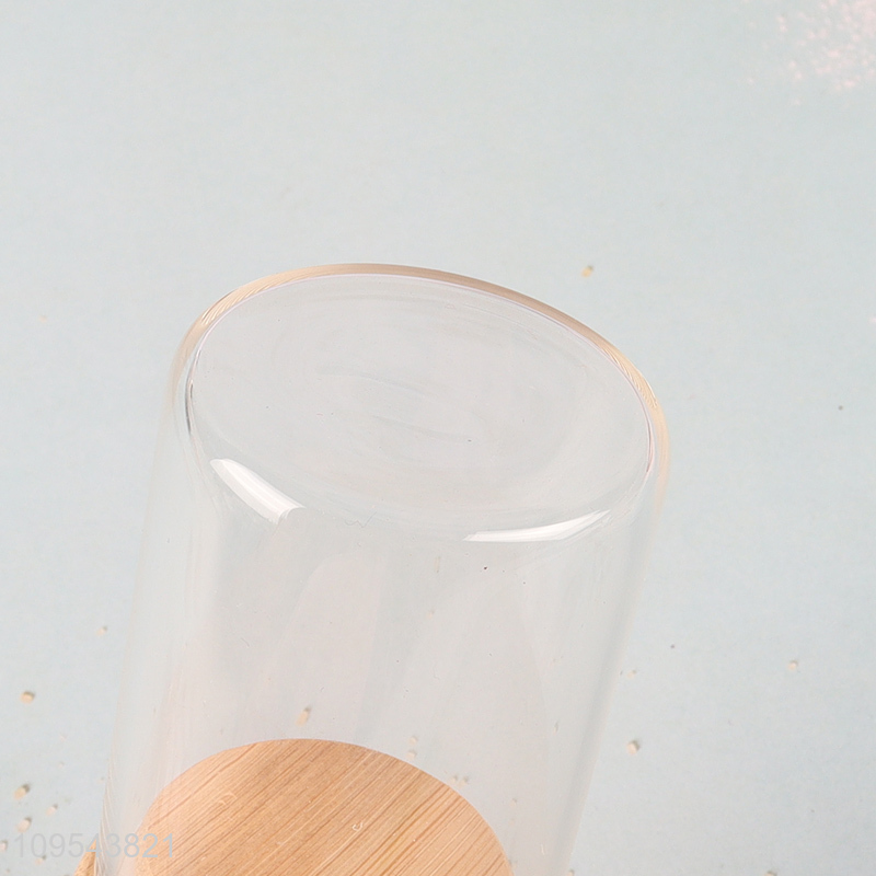 Hot selling clear glass storage jar with lid