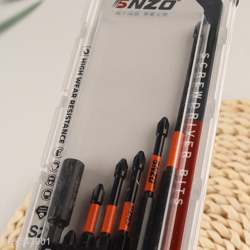 Low price 7pcs steel screwdriver bit set for sale