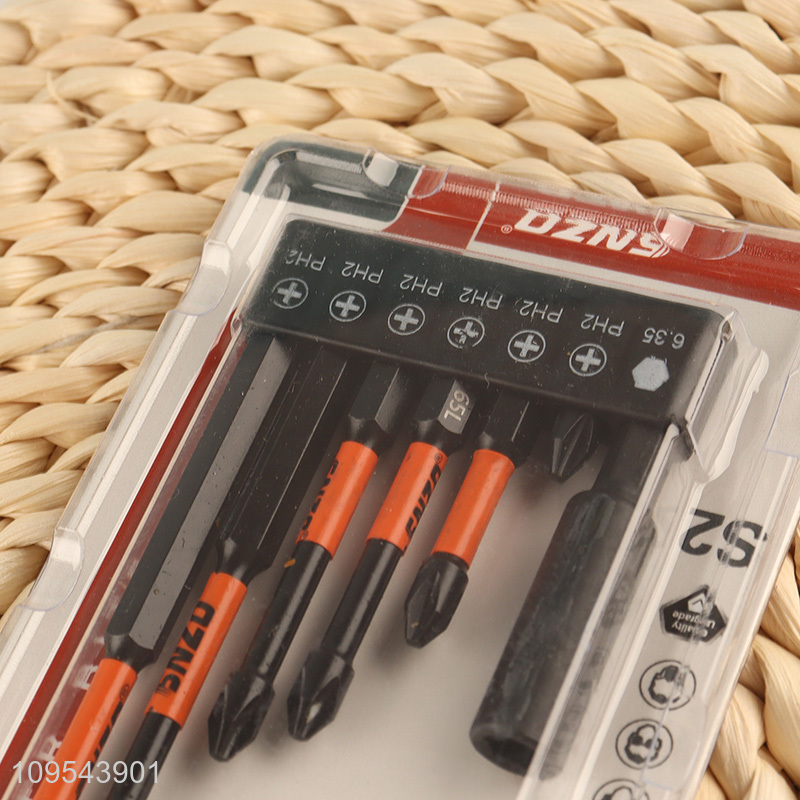 Low price 7pcs steel screwdriver bit set for sale
