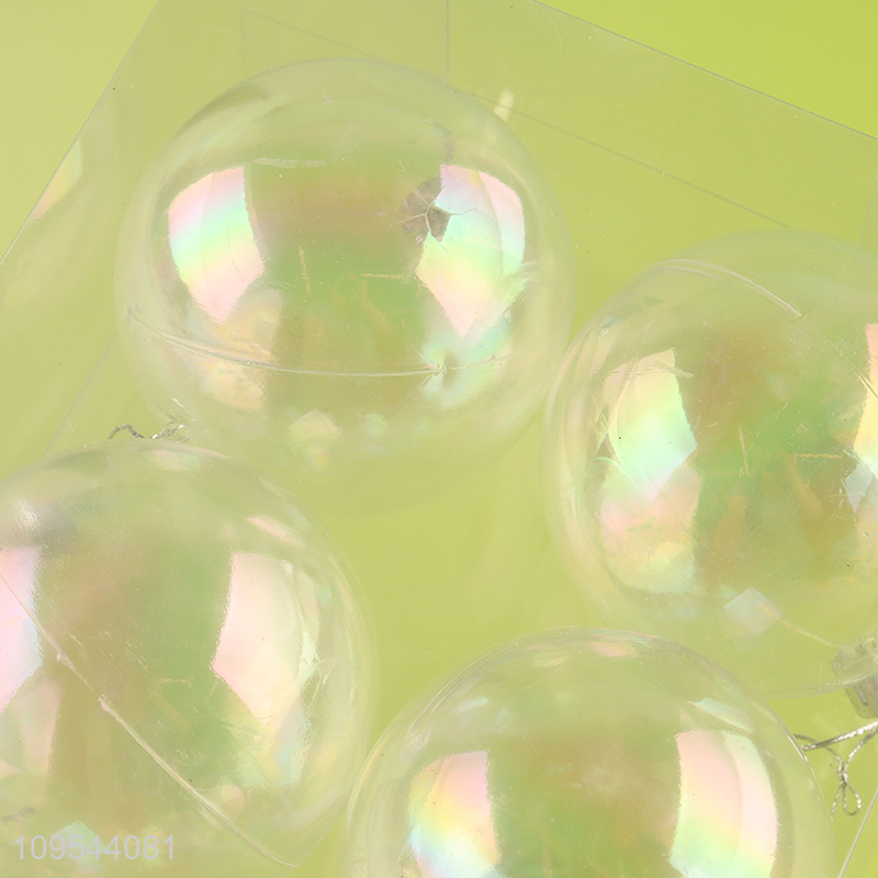 Low price clear christmas ball set for decoration