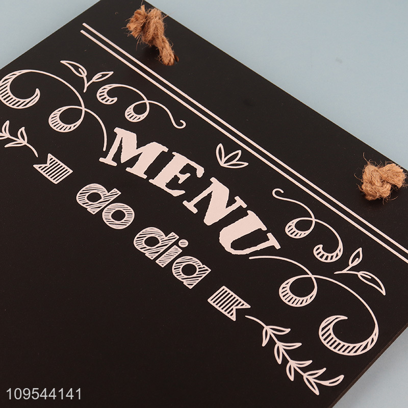 China wholesale home restaurant menu hanging blackboard