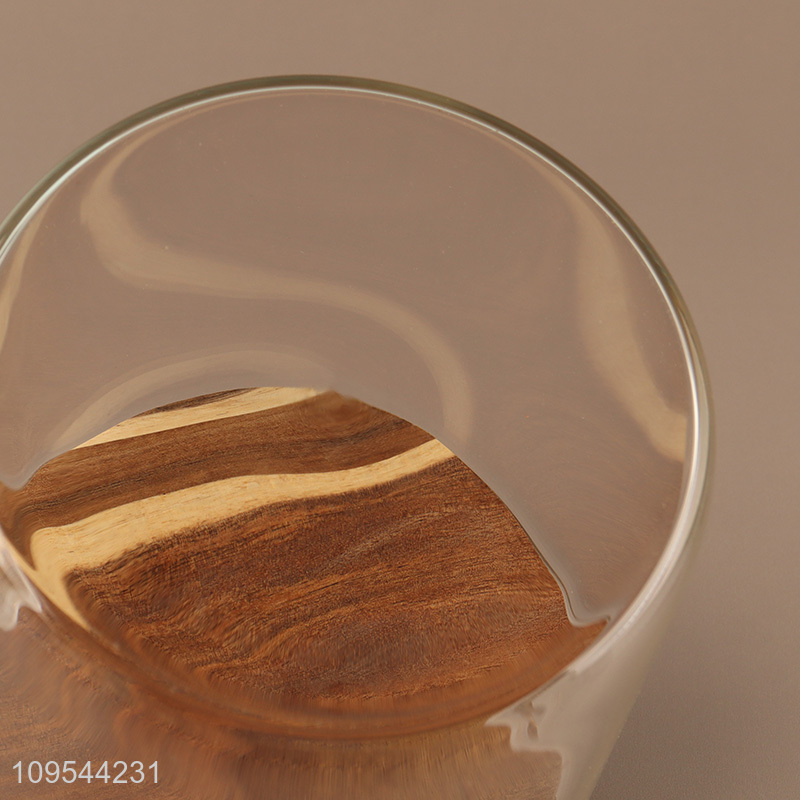 China products round clear glass storage jar