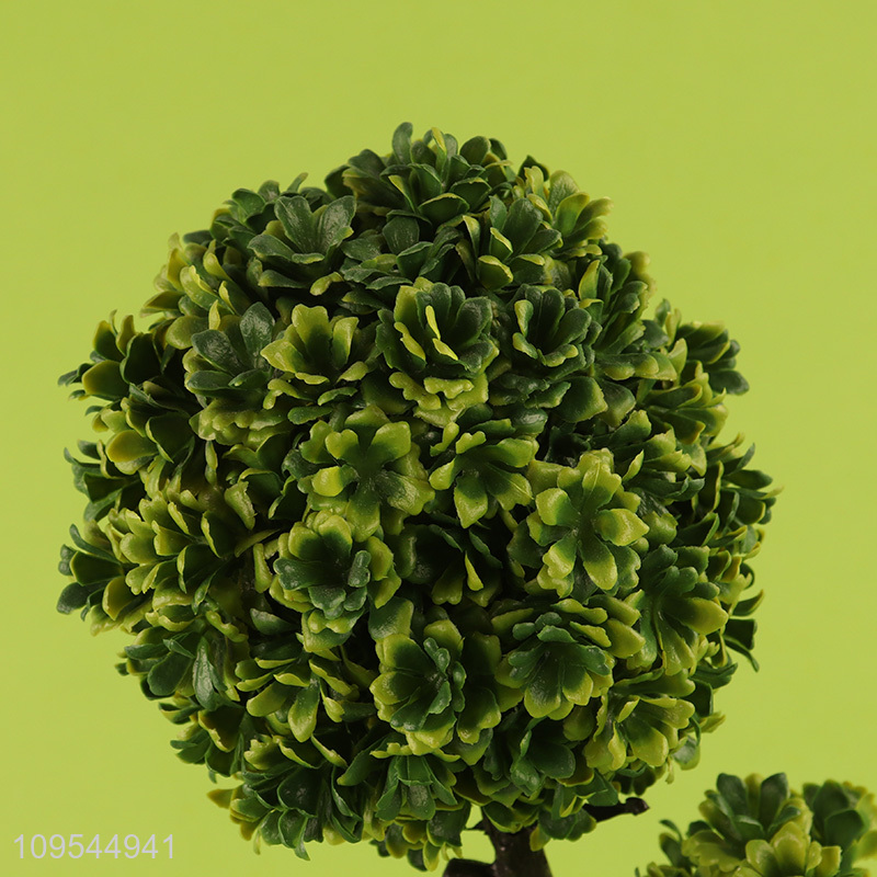 High Quality Realistic Simulation Bonsai Faux Desktop Greenery Ornament