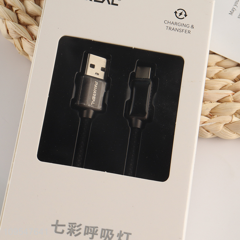 Good price 120w zinc alloy nylon braided fast charging data cable